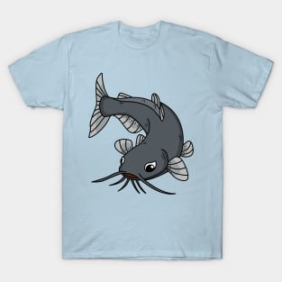 Cute catfish cartoon illustration T-Shirt